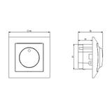 IMPRESJA Ściemniacz przyciskowo-obrotowy przystosowany do obciążenia żarowego i halogenowego - kolor