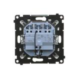Simon 55 Łącznik potrójny z podświetleniem LED szybkozłączka Aluminium mat TW31L.01/143 KONTAKT