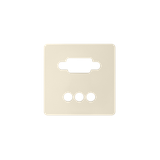 Simon 82 Pokrywa gniazda VGA+3RCA kremowy