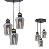 Milagro lampa wisząca Richmond 3xE27 czarno/złota MLP6541
