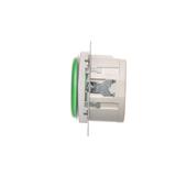 Simon 54 Sygnalizator świetlny LED – światło zielone 230V srebrny mat DSS3.01/43 KONTAKT