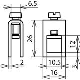 Szyna wyrównywania potencjałów R15, wyk. A, z pokrywą