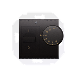 Simon 54 Regulator temperatury z czujnikiem wewnętrznym 16(2) A 230V. Montaż na wkręty antracyt