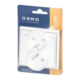 Gniazdo podwójne podtynkowe 2x2P+Z Luna, 16A, 250V, PT-6LR, biały