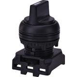 EGS3-SS-C - Napęd pokrętny piórkiem 3 położeniowy, z powrotem -Czarny