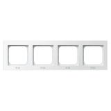 SONATA Ramka poczwórna do łączników IP-44 - kolor biały