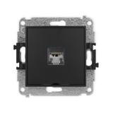 ICON Mechanizm gniazda komputerowego pojedynczego 1xRJ45, kat. 5e, ekranowany, 8-stykowy, bez pola o