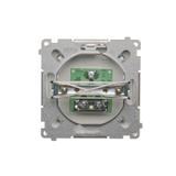 Simon Basic Gniazdo antenowe pojedyncze końcowe srebrny mat (zastępuje BMAK1.01/..)