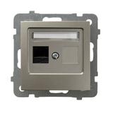 AS Gniazdo komputerowe pojedyncze, kat. 5e MMC - kolor satyna light