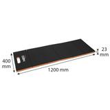 Składana mata do pracy pod samochodem, 1200 x 400 x 23 mm, 3 warstwy