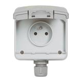Green:Gniazdo 2P+Z Plexo 090471 LEGRAND