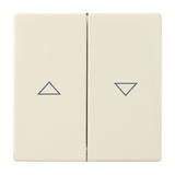 CARAT/FUTURE/SOLO Klawisz z nadrukiem Do wyłącznika/przycisku żaluzjowego kość słoniowa