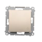 Simon 54 Przycisk „światło” 10A szybkozłączka złoty mat