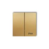 Klawisze podwójne do łączników IP44 ICON, MINI (komplet dwóch klawiszy), złoty 29MKLH-2 KARLIK