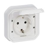 NOWE PLEXO - GN. SCHUKO 2P+Z ZACISKI ŚRUB KOMPLET PODTYNKOWY 16A-250V BIAŁE 069869L LEGRAND