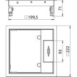 GES4M-2 10U, Kaseta zasilająca