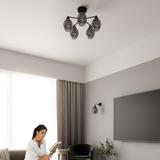 Sollux Żyrandol FILLAN 5 czarny SL.1145