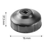 Nasadka do filtra oleju 76 mm, 14 kątna