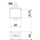 2056/B, OBEJMY-STAL CYNK.35-50MM