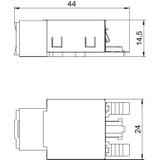 ASM C5 G, MODUŁ PRZYŁ.KAT.5E EKRANOWANY