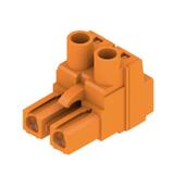 BLZ 7.62HP/02/180 SN OR BX Wtyk PCB (złącze wiązki), 7.62 mm, Liczba biegunów: 2, Przyłącze z jarzmem /100szt./ 1980480000 WEIDMÜLLER