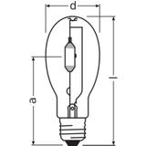 Lampa wyładowcza HQI E 400W przezroczysta