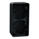 Mureva, podstawa naścienna podwójna pionowa, antracyt