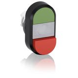 Przycisk podwójny bez tekstu przezroczyste pole podświetlany MPD12-11C