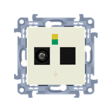 Simon 10 Gniazdo ekwipotencjalne pojedyncze krem