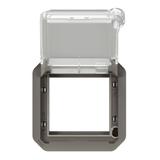NOWE PLEXO - ADAPTER ARTEOR/MOSAIC Z PRZEZRO. KLAPKĄ Z BLOKADĄ MECH. ANTRACYT 069845L LEGRAND