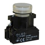 Lampka L22D 24V-230V biała