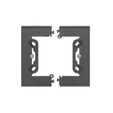 Simon 55 Puszka natynkowa pojedyncza składana do ramek LINE/DUO (1 szt TSC/. = 2 elementy) Grafitowy