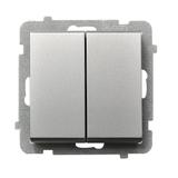 SONATA Łącznik podwójny krzyżowy - kolor srebro mat