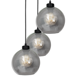 Milagro lampa wisząca Sofia Smoked 3xE27 czarna MLP6583