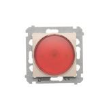 Simon 54 Sygnalizator świetlny LED – światło czerwone 230V kremowy DSS2.01/41 KONTAKT