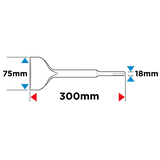 Dłuto SDS Max płaskie 75 x 300 mm