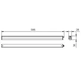 Oprawa LED belka Ledinaire BN021C 10W 1050lm IP20 4000K barwa neutralna LED10S/ 840 60cm 5 lat gw. P