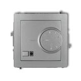 DECO Mechanizm elektronicznego regulatora temperatury z czujnikiem powietrznym srebrny metalik