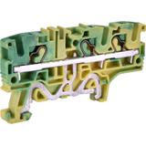 ESH-EFCE.4/1+2 Złączka sprężynowa ochronna 4 mm2 (żółto-zielona)