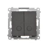 Simon 55 Przycisk zwierny podwójny zwierny bez piktogramu – osobne podświetlenie dla każdego klawisz