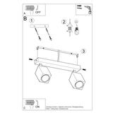 Sollux Plafon KEKE 2 dąb SL.1036