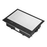 Puszka podłogowa na gniazda modułowe 8 x 45x45mm lub 16 x 22,5x45mm, pokrywa: materiał własny, czarn