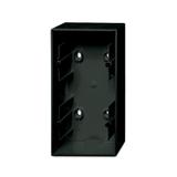 BASIC55 Adapter nadtynkowy 2-krotny czarny-chateau