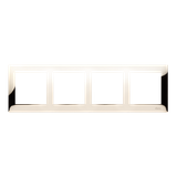 Simon 54 Premium Ramka 4-krotna PREMIUM IP20 / IP44 złoto DR4/66 KONTAKT