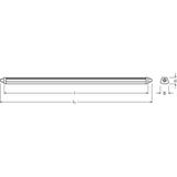 Oprawa hermetyczna DAMP PROOF LED COMPACT 1500 31W 3000K GR IP66 LEDV LEDVANCE