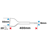 Dłuto SDS Max 50 x 400 mm, 25 st.