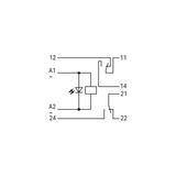 moduł przekaźnikowy 20mm 230V AC 2p