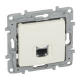 NILOE - GNIAZDO POJEDYNCZE RJ45 KAT 5 UTP KREMOWE, Legrand