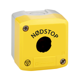 Harmony XALK Pusta obudowa, żółta, z szarą podstawą, 1 wywiercenie