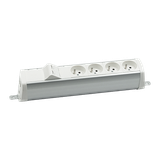 "Simon 480 TS48-230E400K0-30 Listwa poszerzona 4 gn. typ E i płytka 2xRJ45 keystone